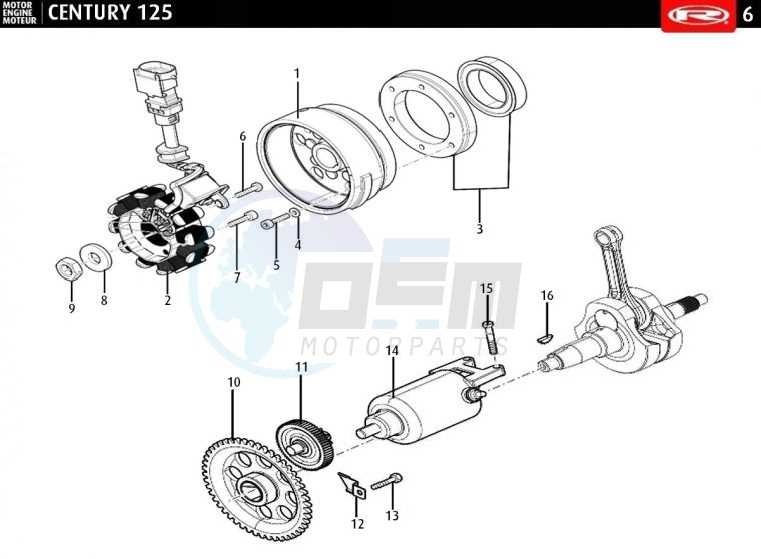 century motor parts diagram