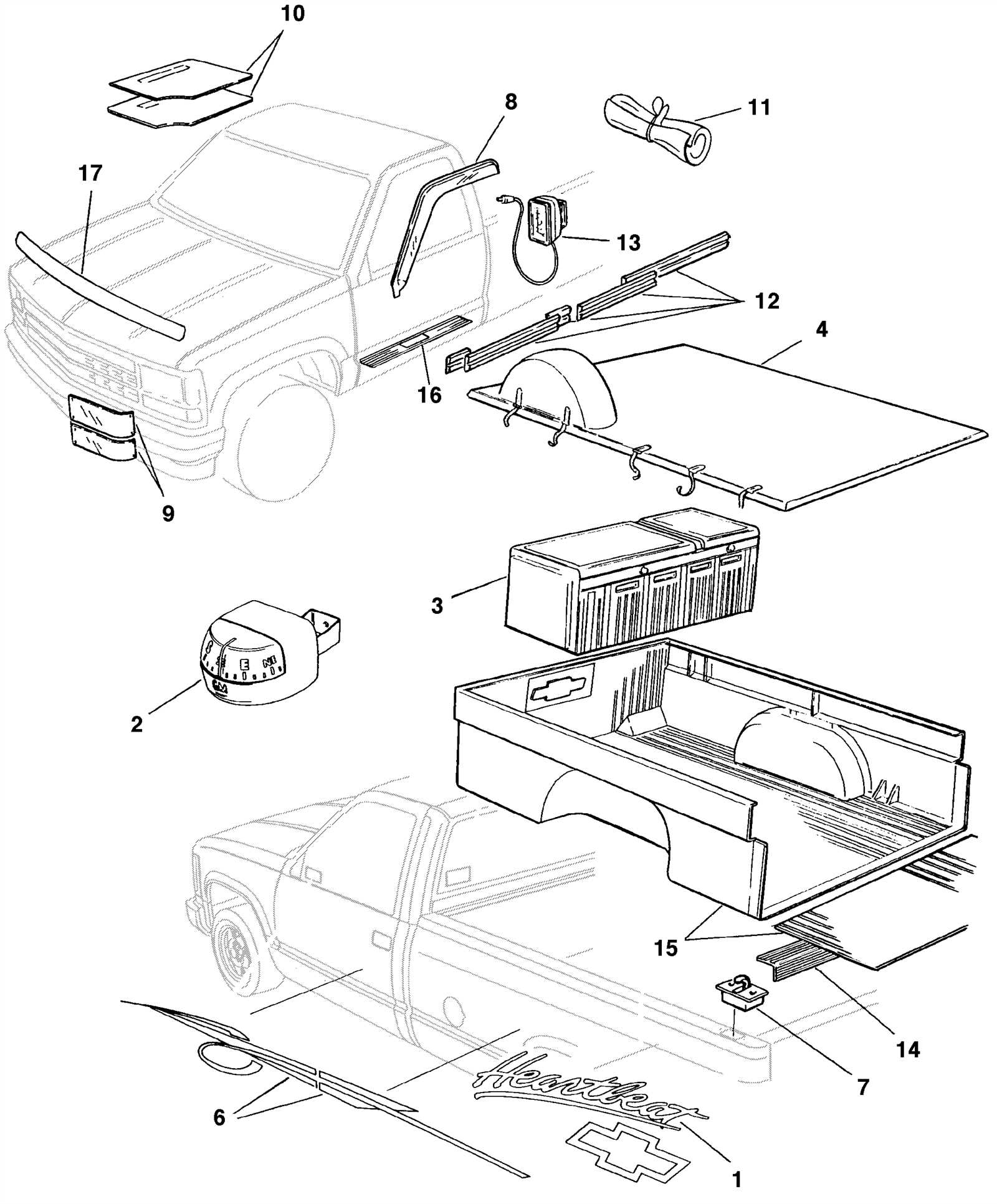 chevrolet silverado parts diagram