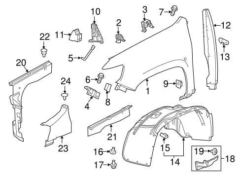 chevy colorado door parts diagram