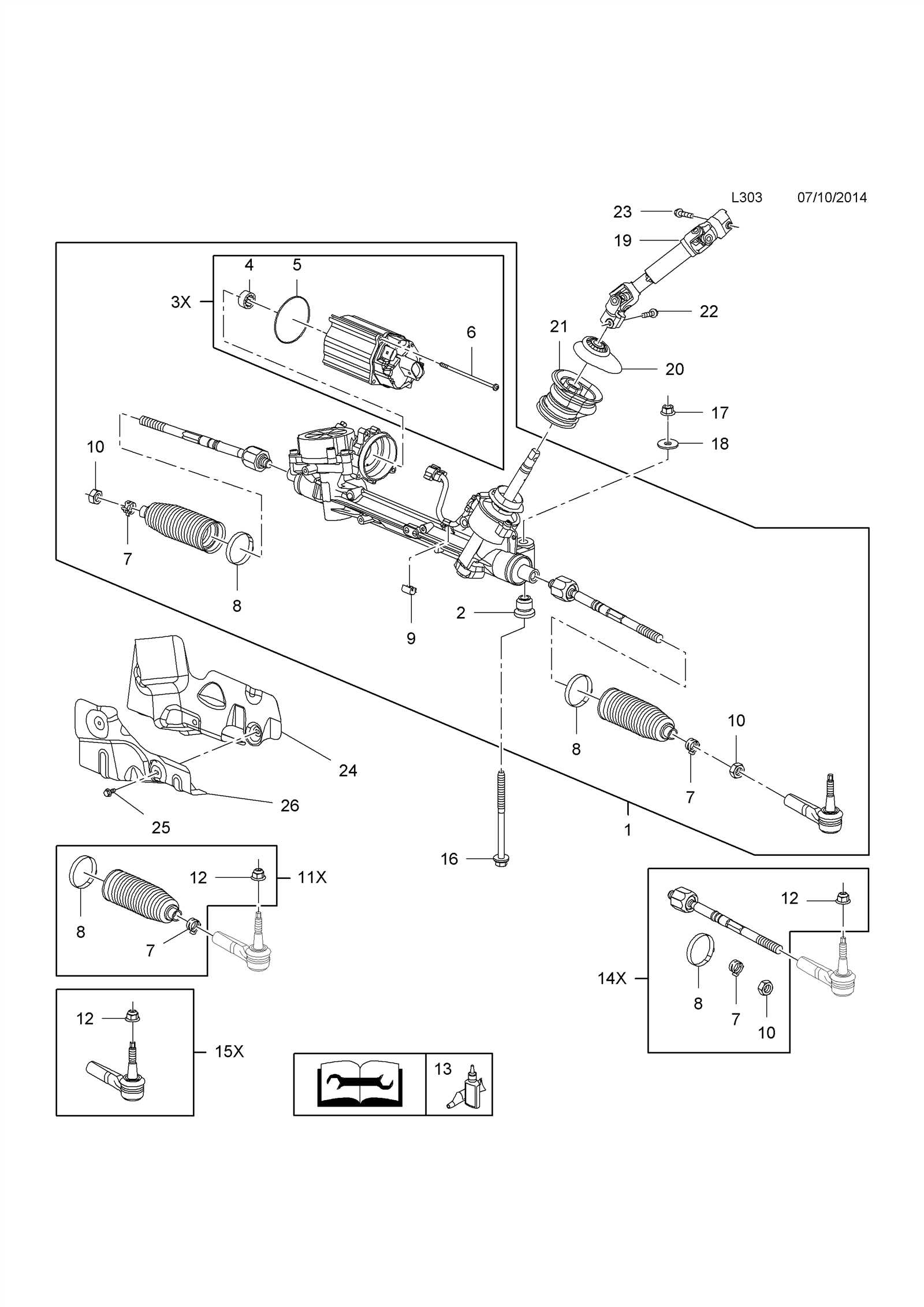 chevy express 2500 steering parts diagrams