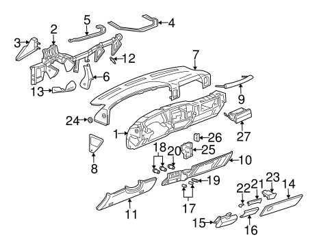 chevy silverado parts diagram