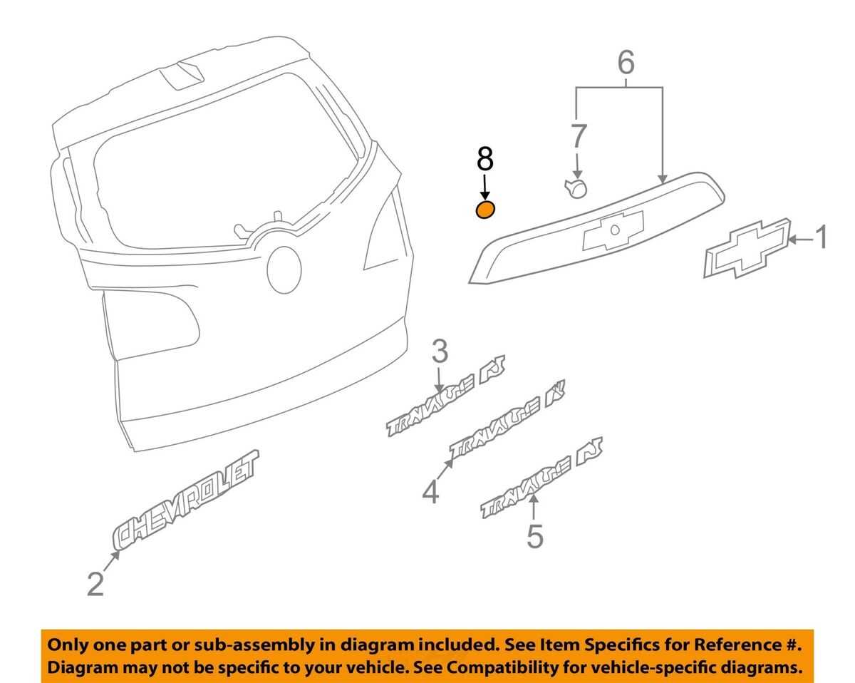 chevy traverse parts diagram