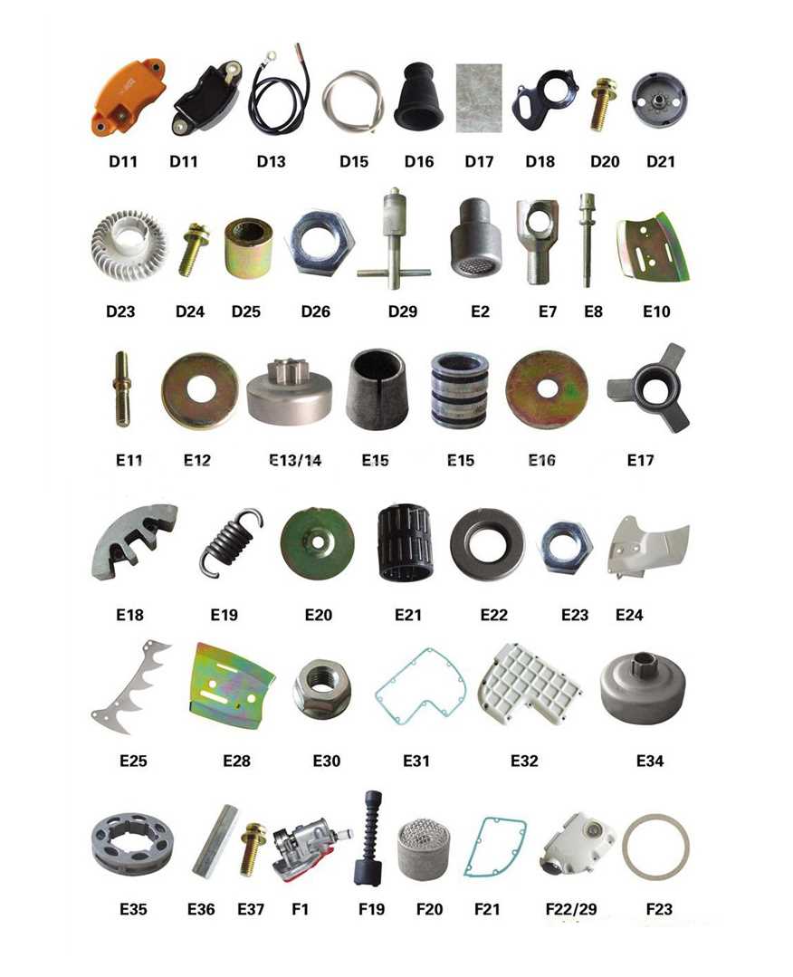 chinese chainsaw parts diagram