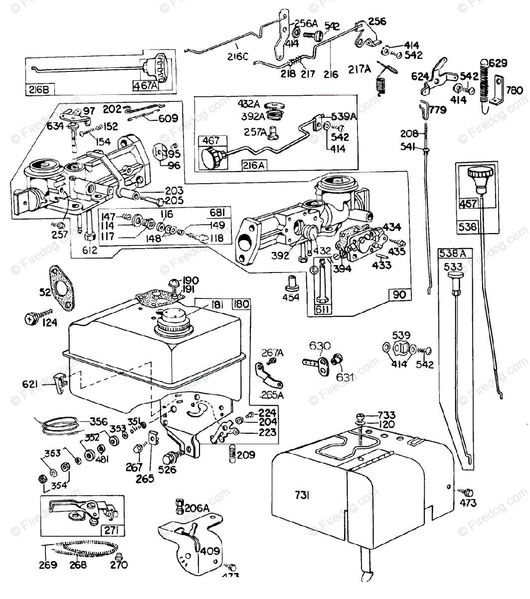 briggs and stratton carb parts diagram