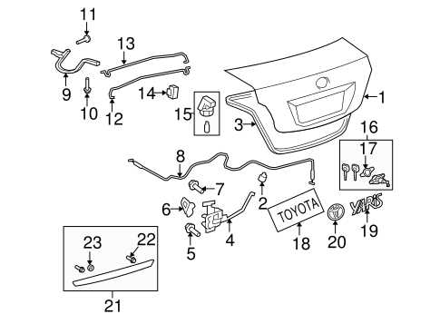 toyota yaris parts diagram