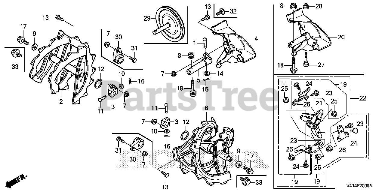 honda hs828 parts diagram