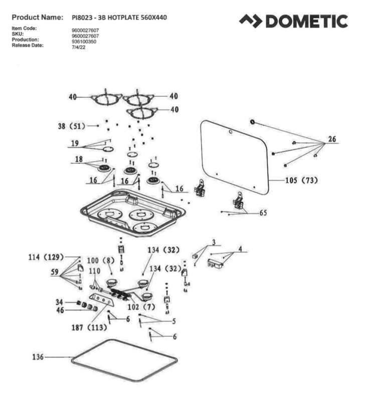 coleman camp stove parts diagram