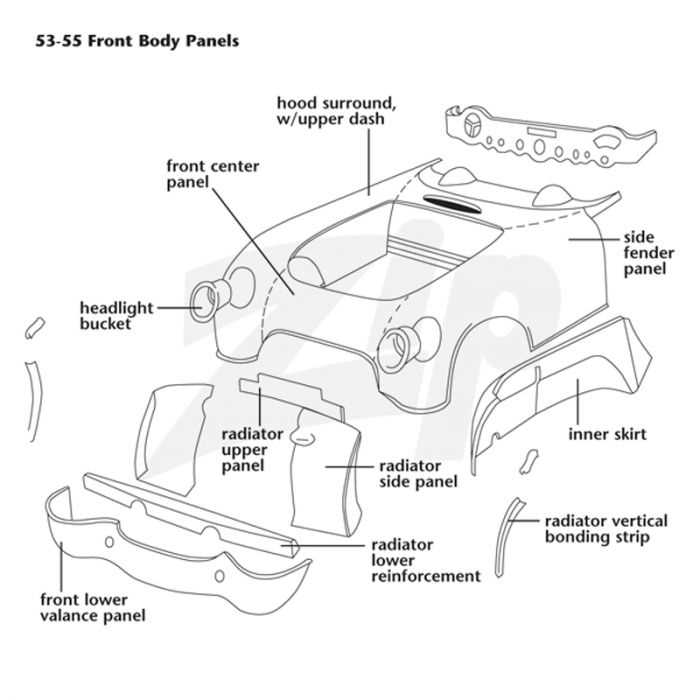 corvette c6 body parts diagram