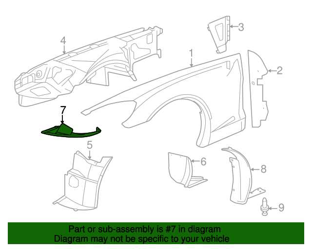 corvette c6 body parts diagram