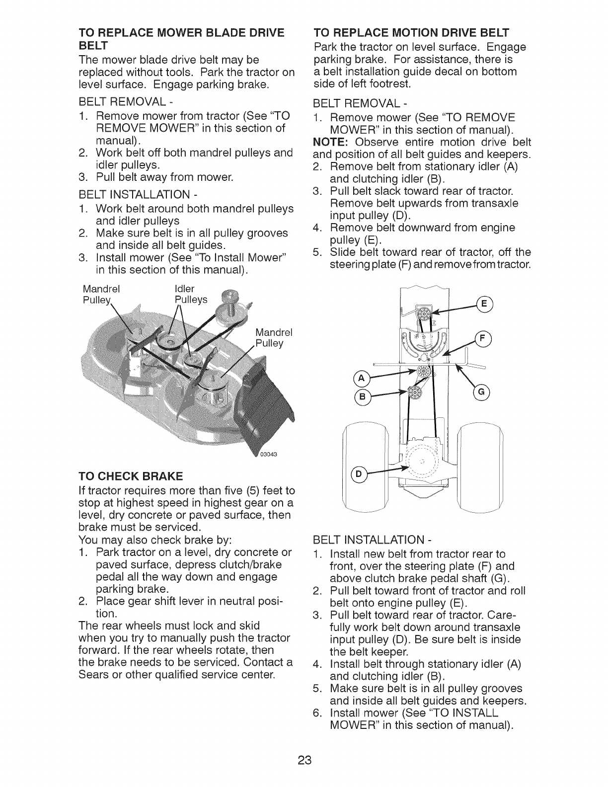 craftsman 46 mower deck parts diagram