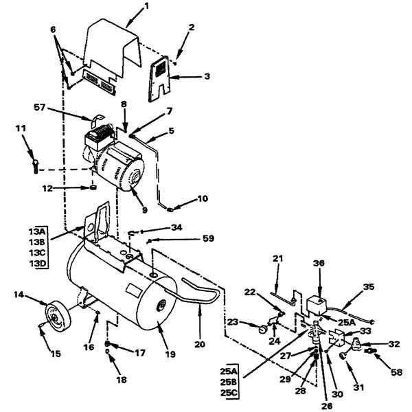 craftsman compressor parts diagram