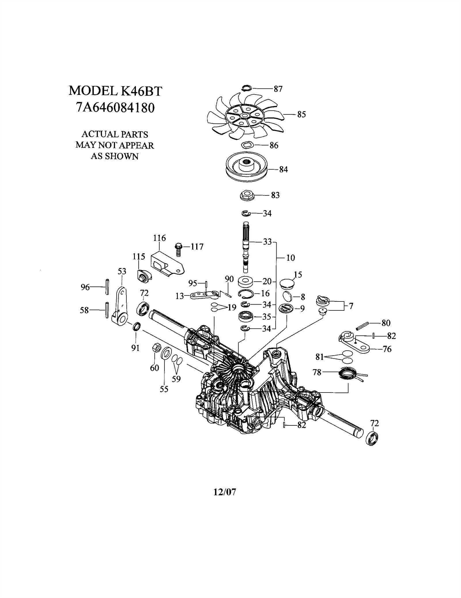 craftsman yts4500 parts diagram