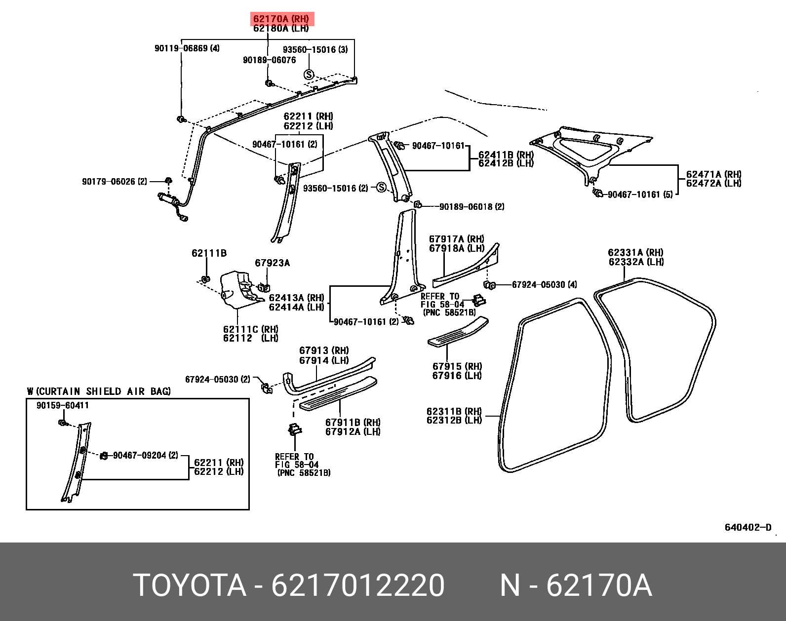 toyota corolla door parts diagram