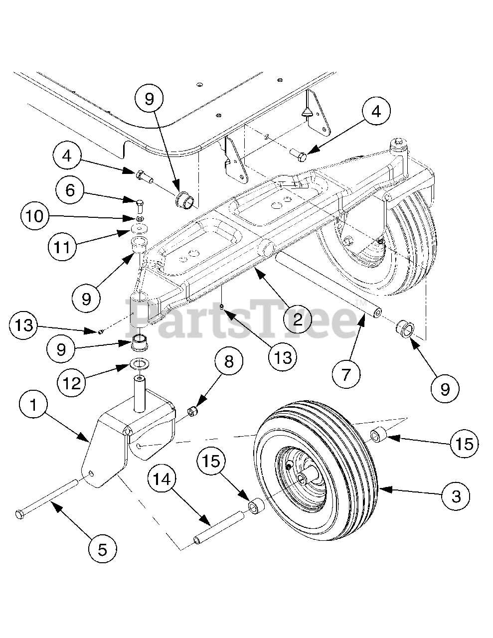 cub cadet rzt 54 parts diagram