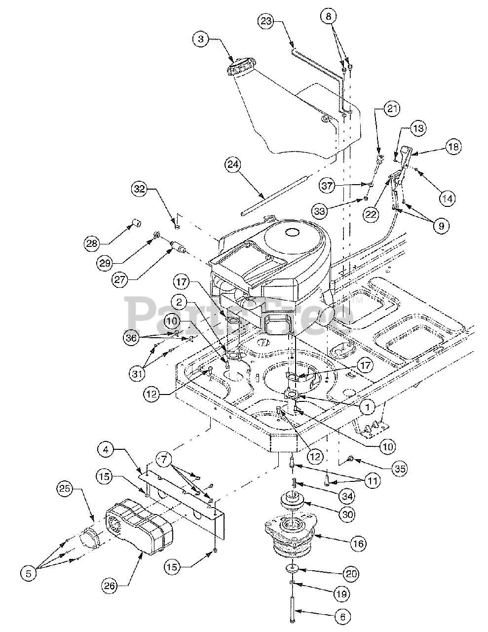 cub cadet zero turn parts diagram