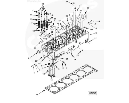 cummins isx engine parts diagram