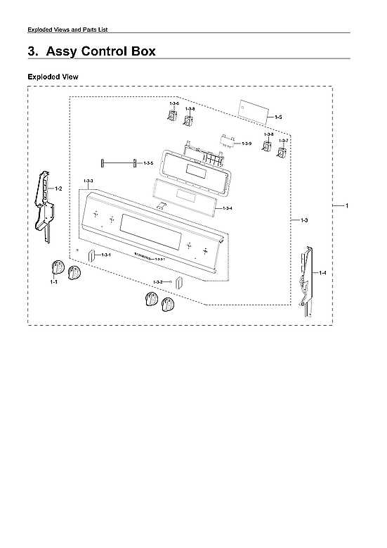 samsung range parts diagram