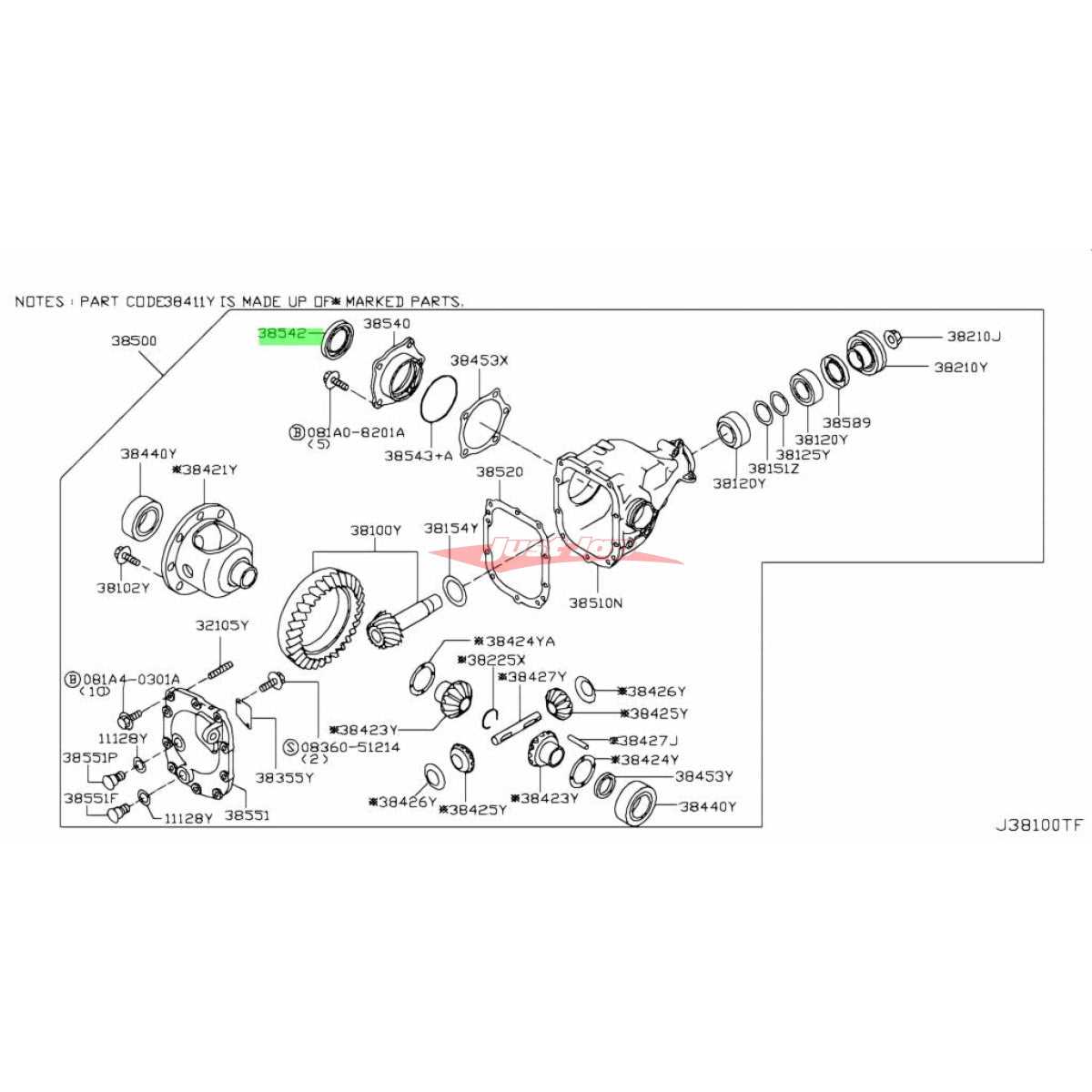 dana 80 parts diagram