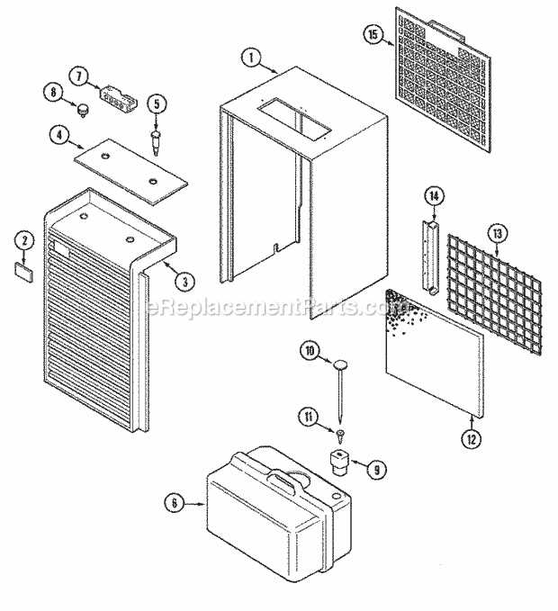 dehumidifier parts diagram