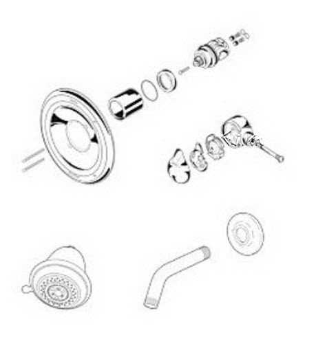 delta monitor 1400 series parts diagram