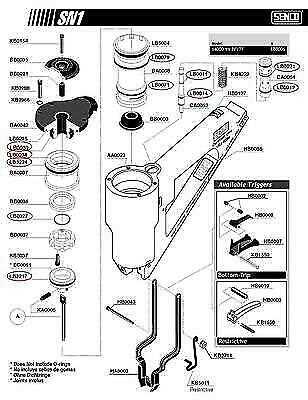 dewalt 18 gauge brad nailer parts diagram