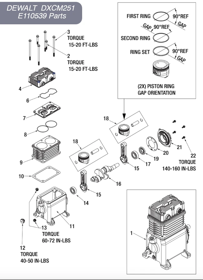 dewalt d55168 parts diagram