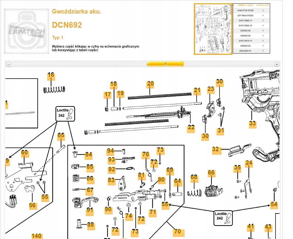 dewalt dcn692 parts diagram