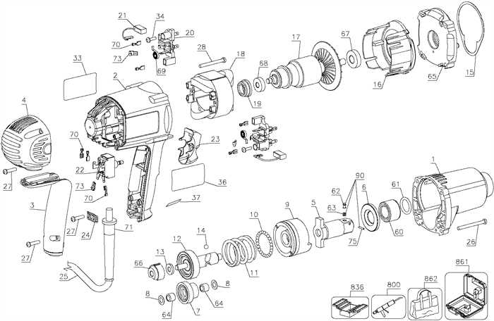 dewalt impact parts diagram