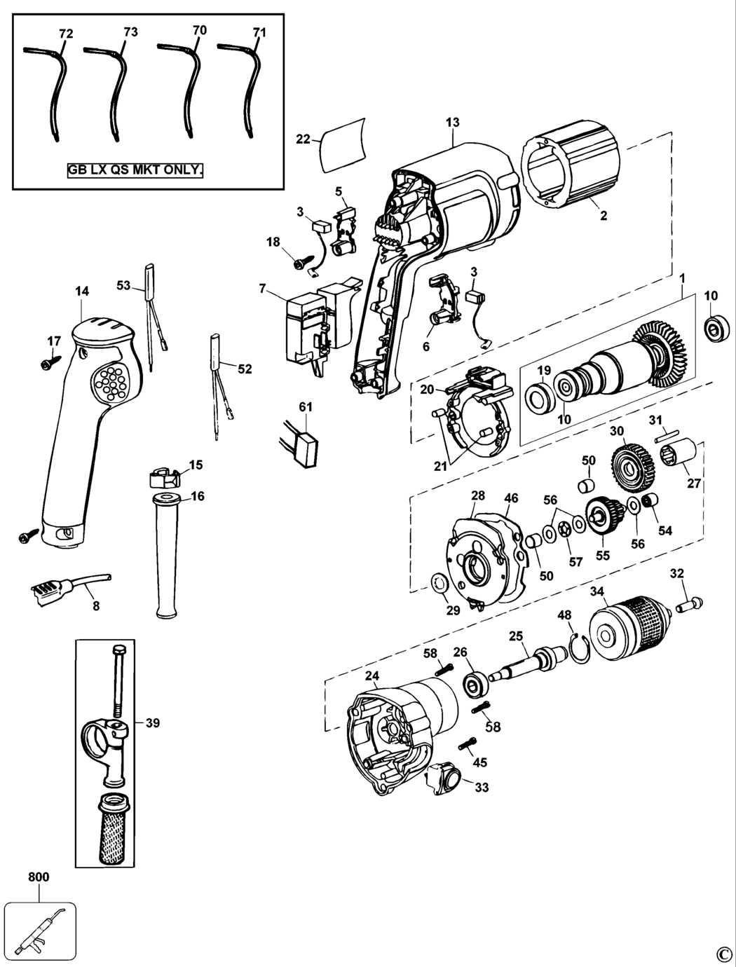 dewalt impact parts diagram