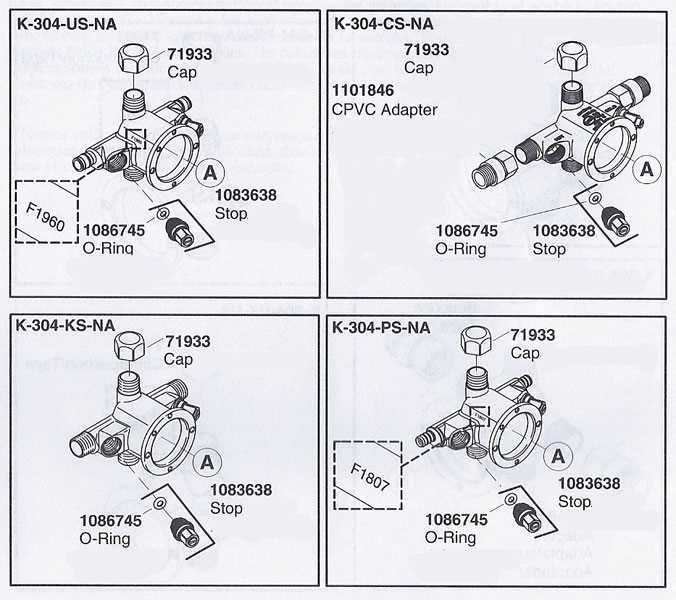 kohler shower parts diagram