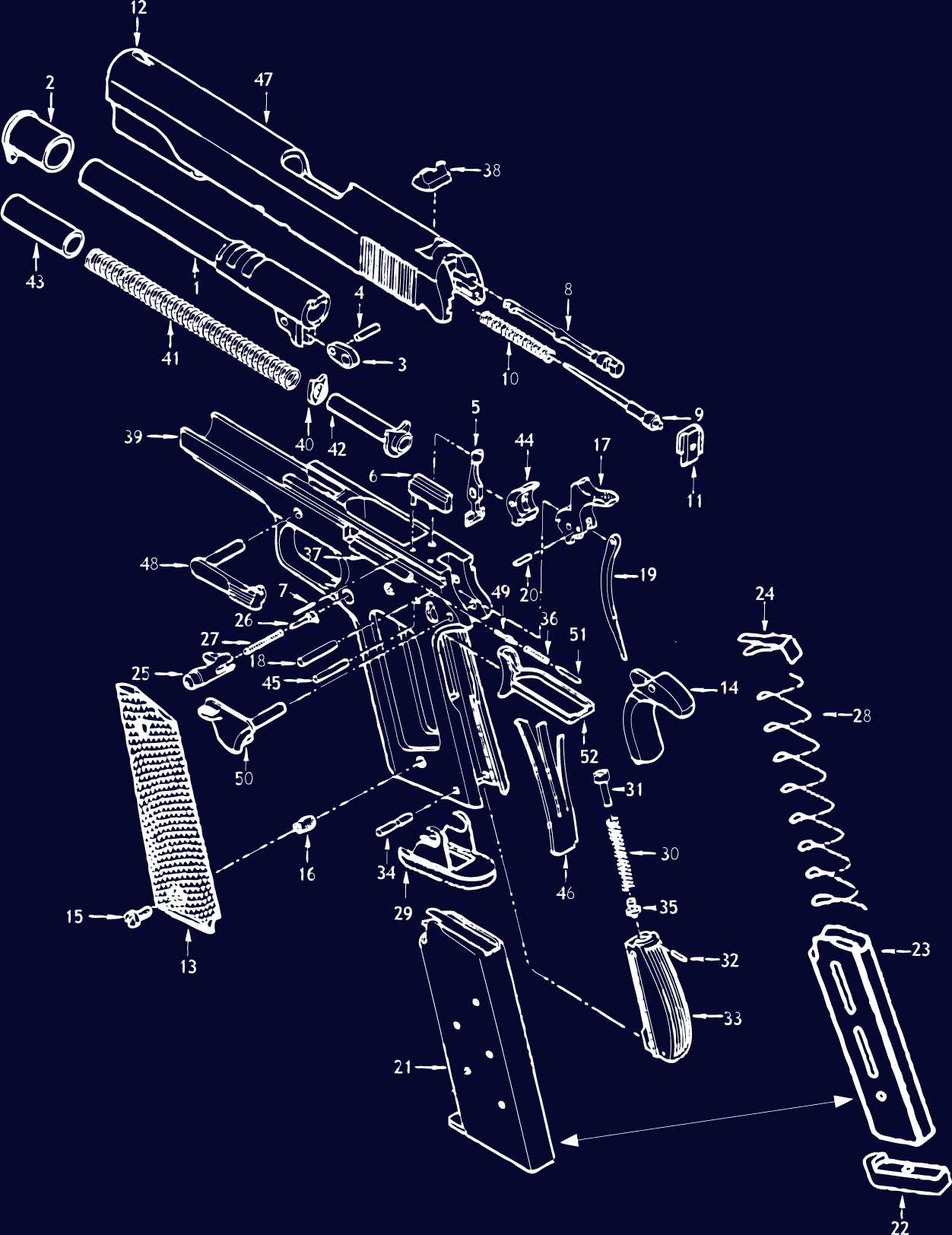 1911 series 80 parts diagram