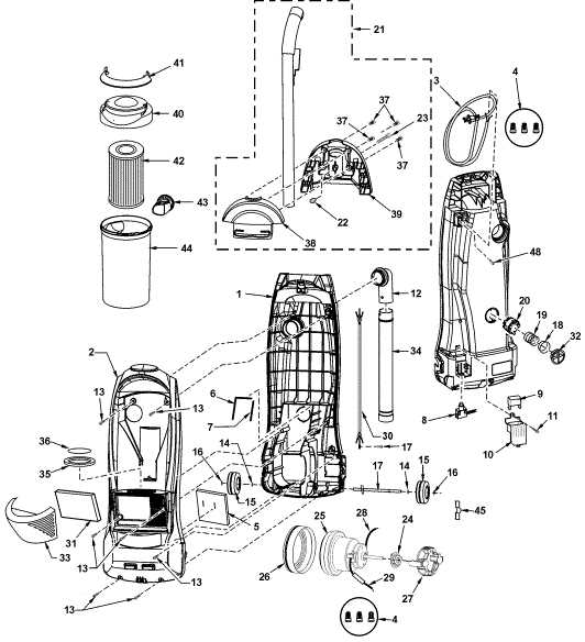 panasonic vacuum parts diagram