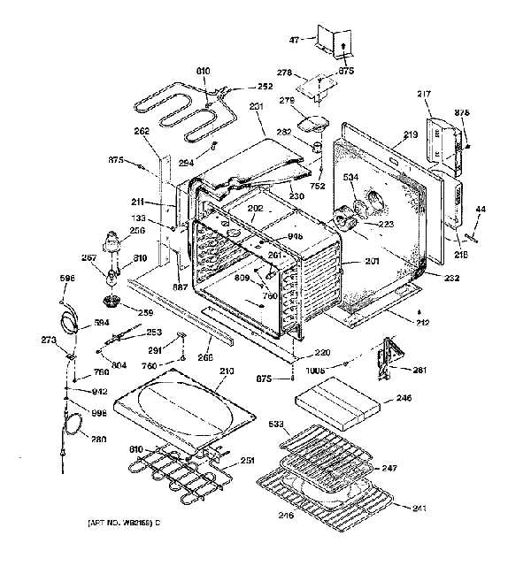 electrolux range parts diagram