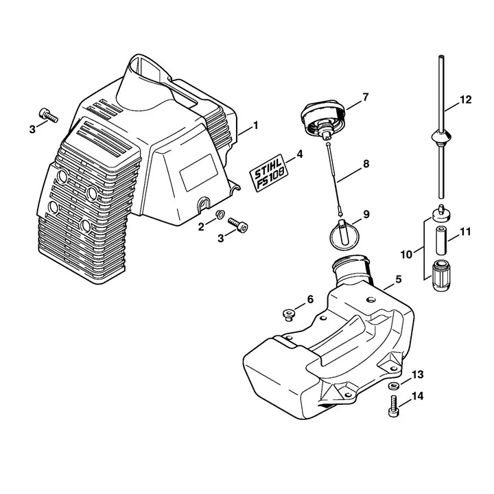 stihl bg86c parts diagram