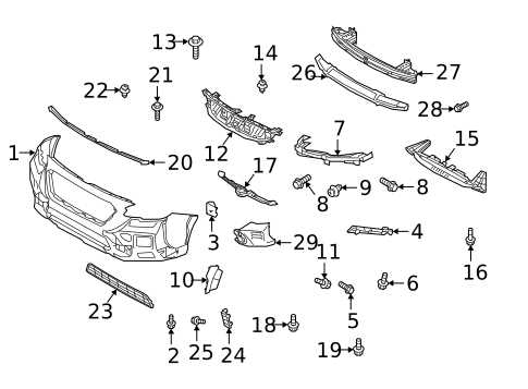 subaru outback body parts diagram