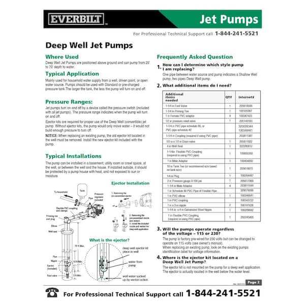 everbilt pump parts diagram