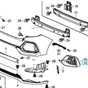 exterior honda civic body parts diagram