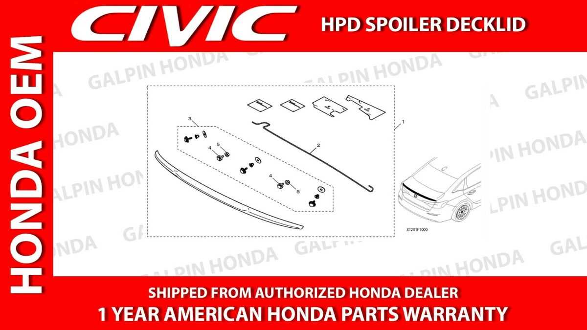 exterior honda civic body parts diagram