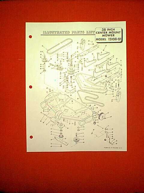 bolens 38 riding mower parts diagram