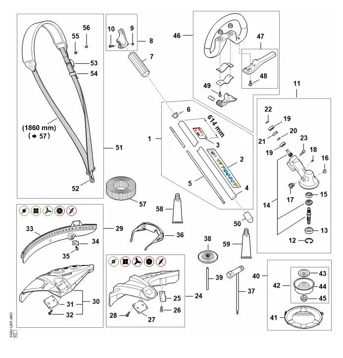 stihl fsa 56 parts diagram