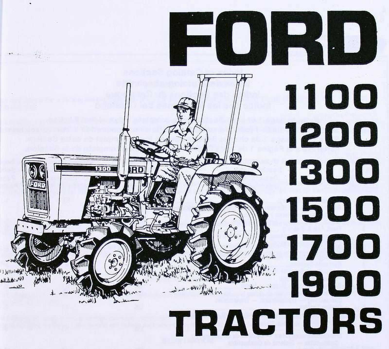 ford 1500 tractor parts diagram