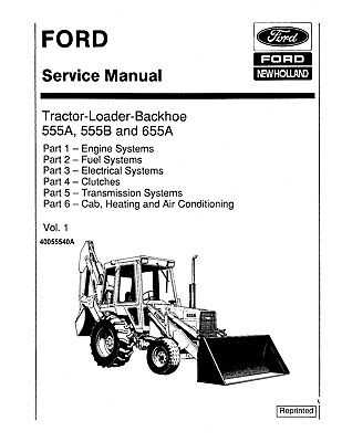 ford 555 backhoe parts diagram