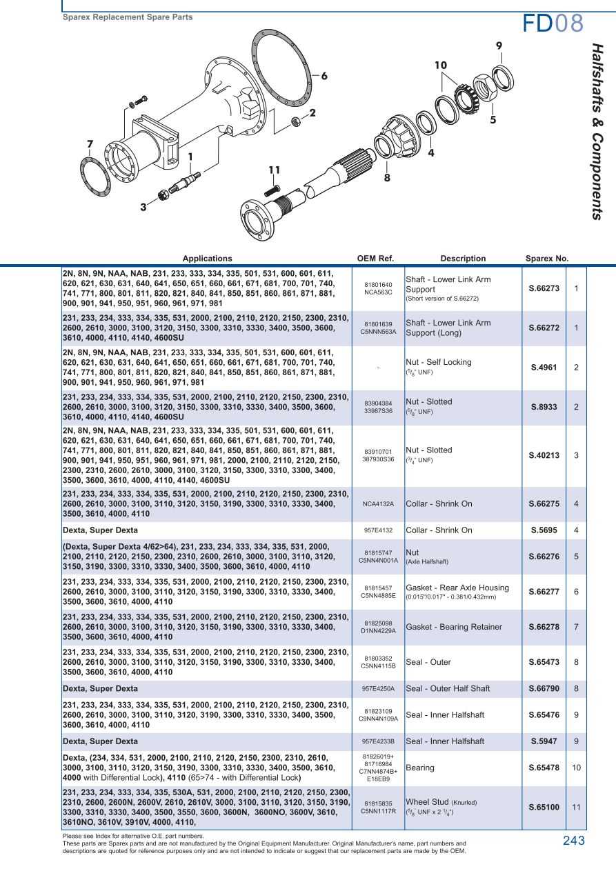 ford 600 tractor parts diagram