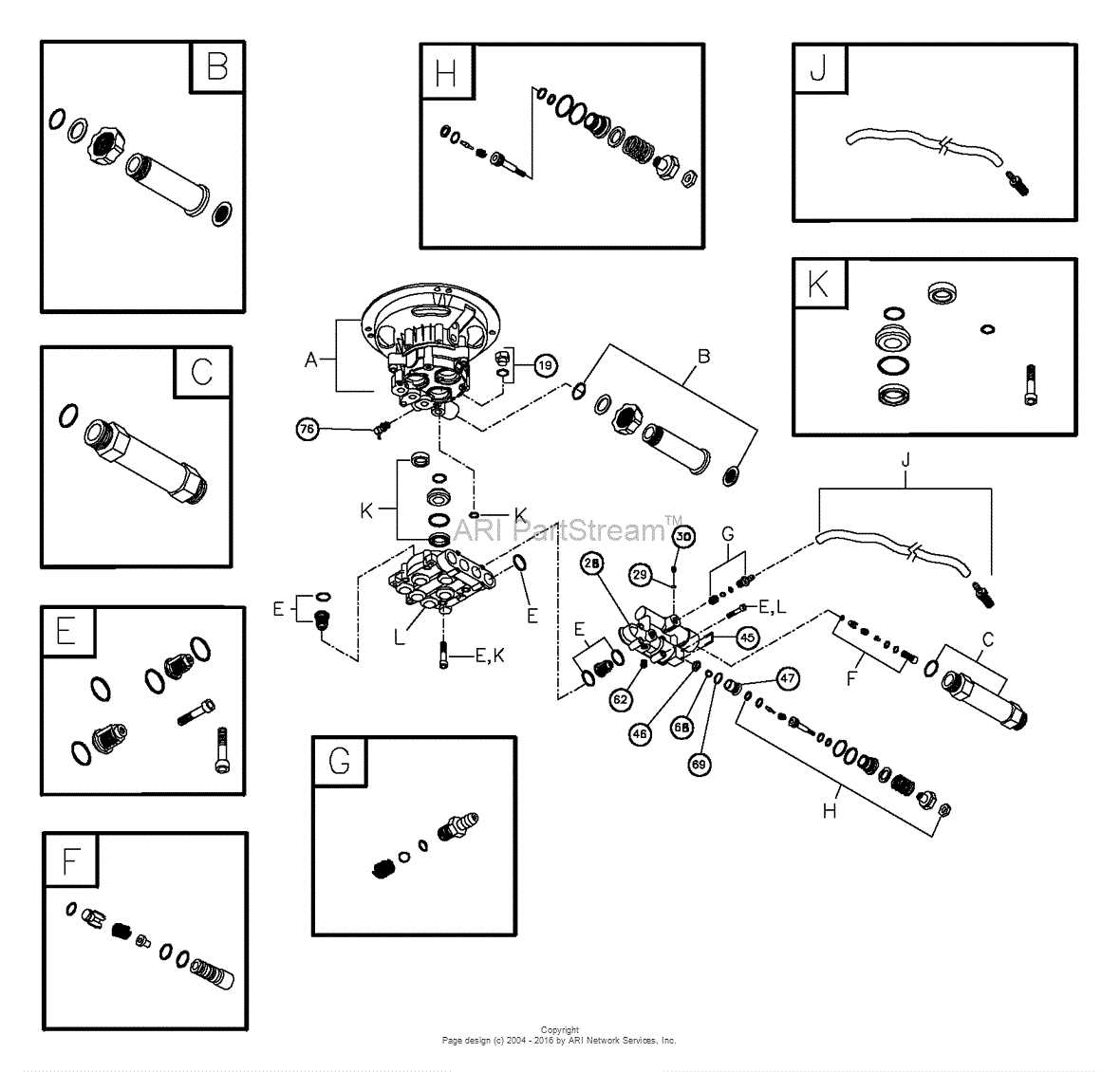 troy bilt pressure washer parts diagram