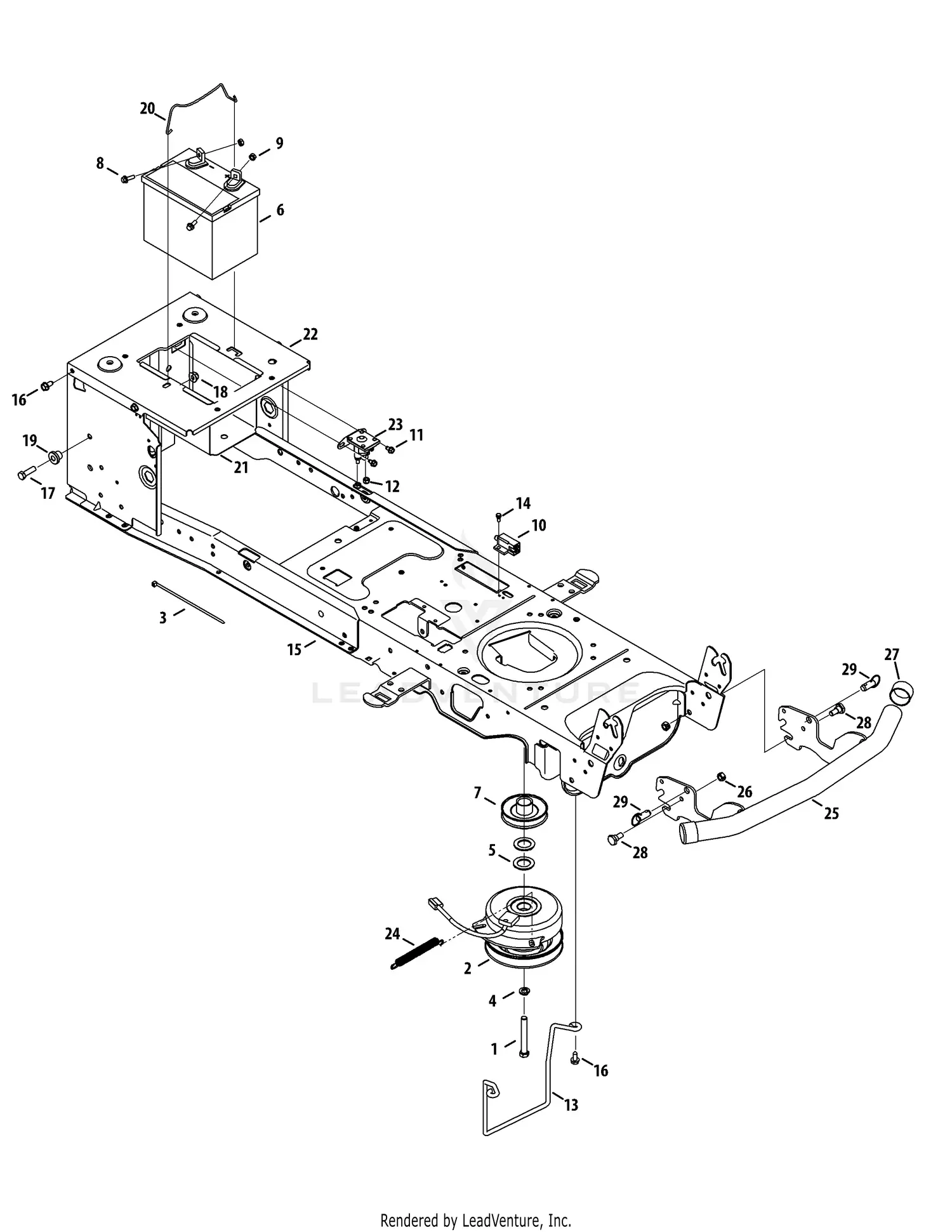 cub cadet ltx1050 parts diagram