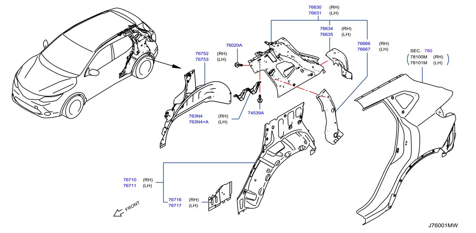 2018 nissan rogue parts diagram