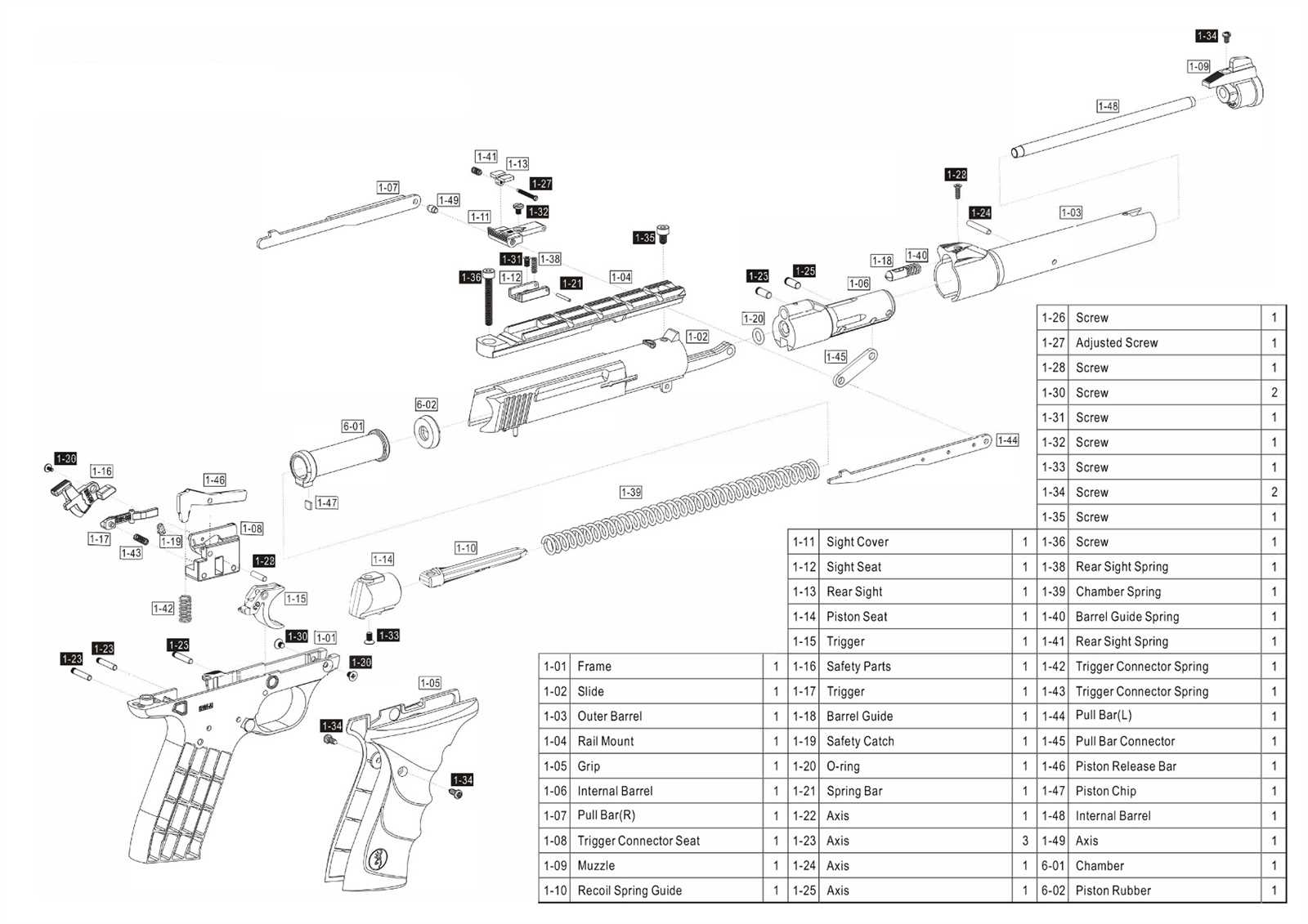 browning bar 22 parts diagram