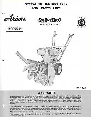 ariens snow blower parts diagram