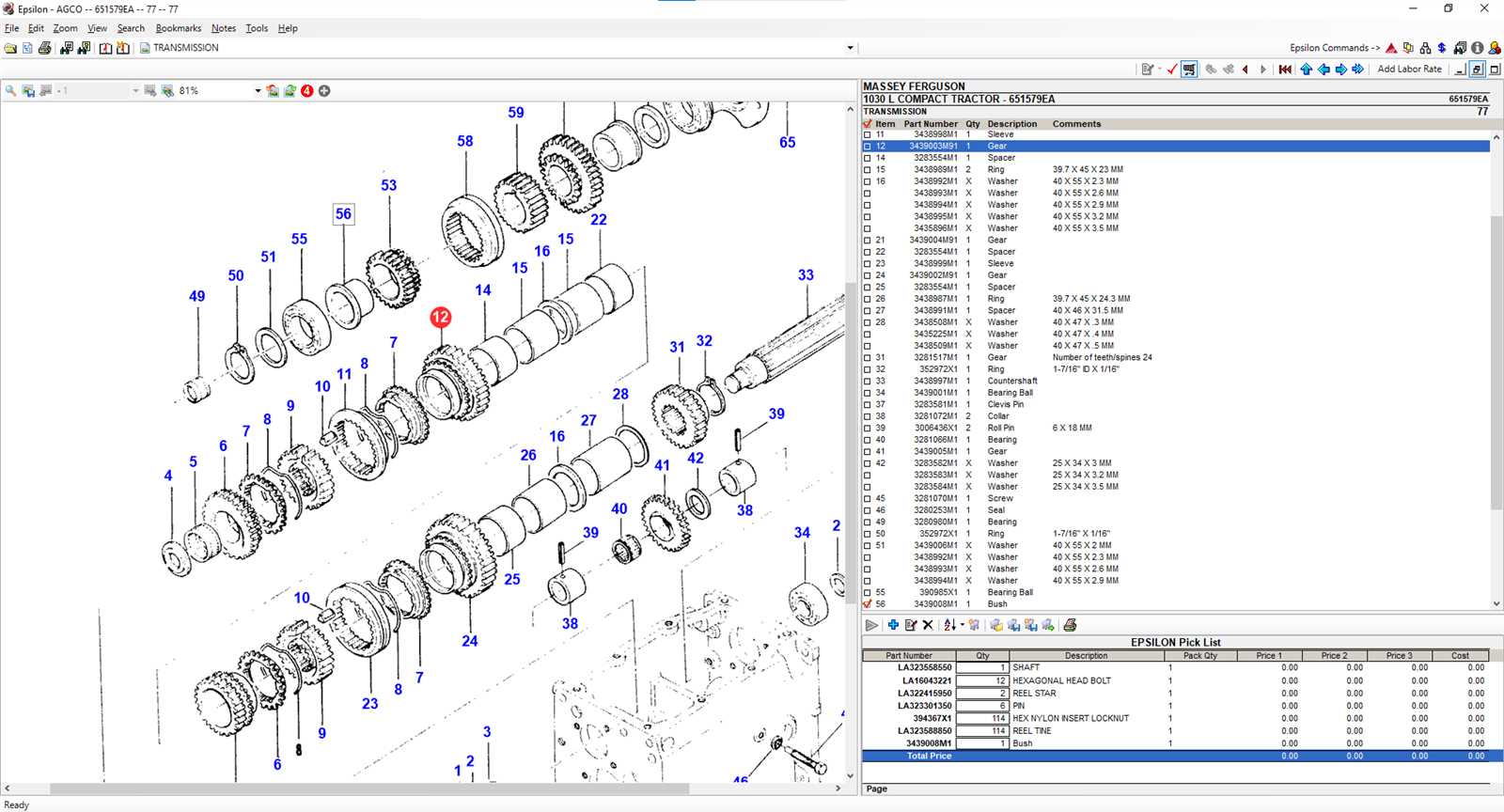 massey ferguson gc2400 parts diagram