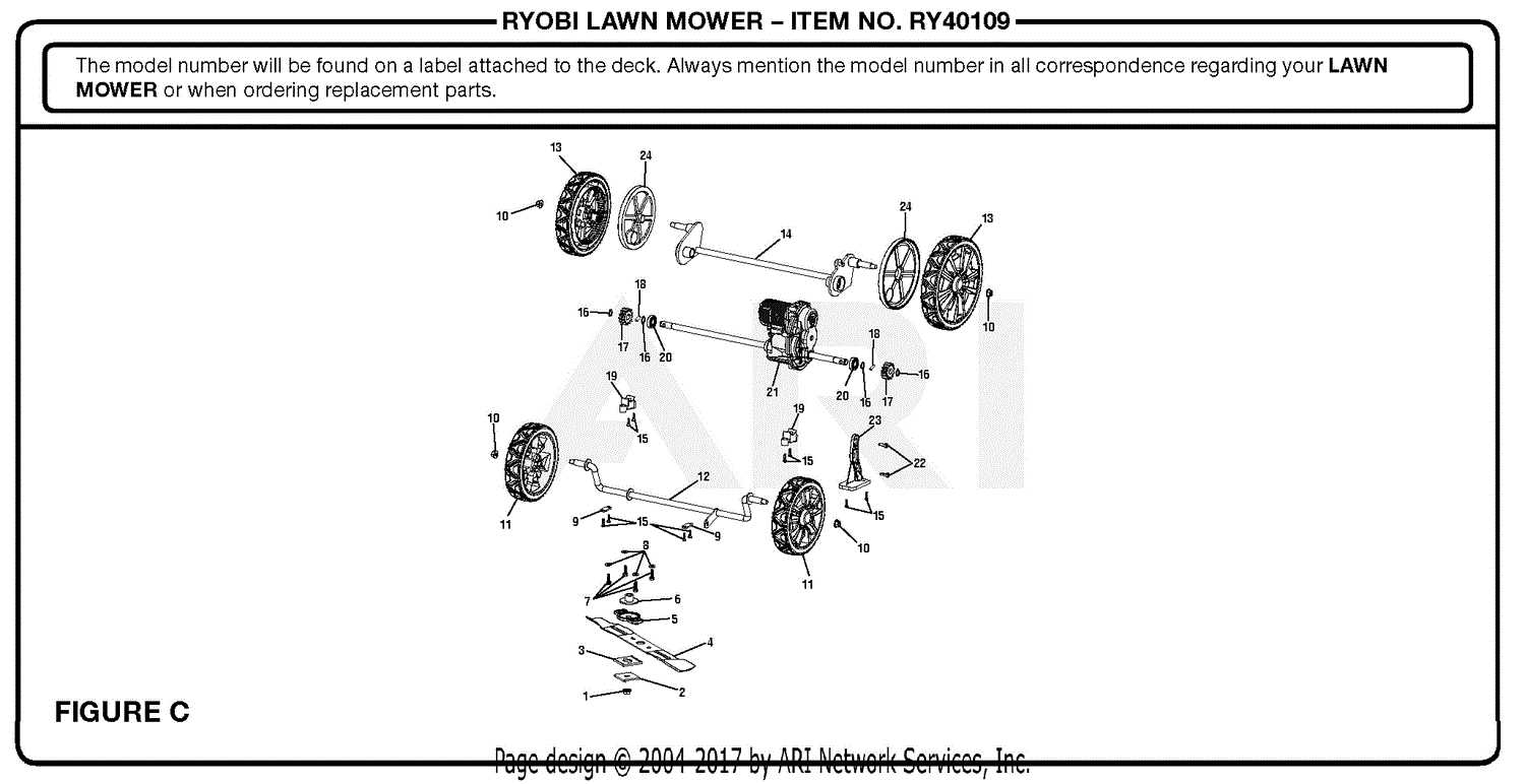 ryobi 40v ryobi lawn mower parts diagram